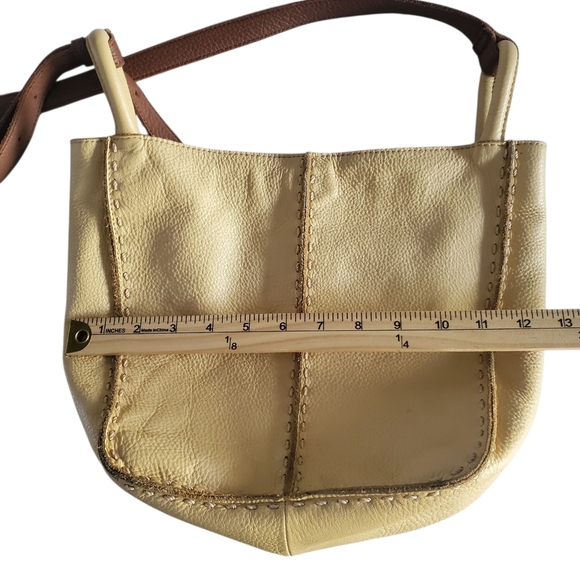 THE SAK Los Feliz Buttercup Pebbled Leather Crossbody|Shoulder Tote| Bag Purse - Picture 12 of 16